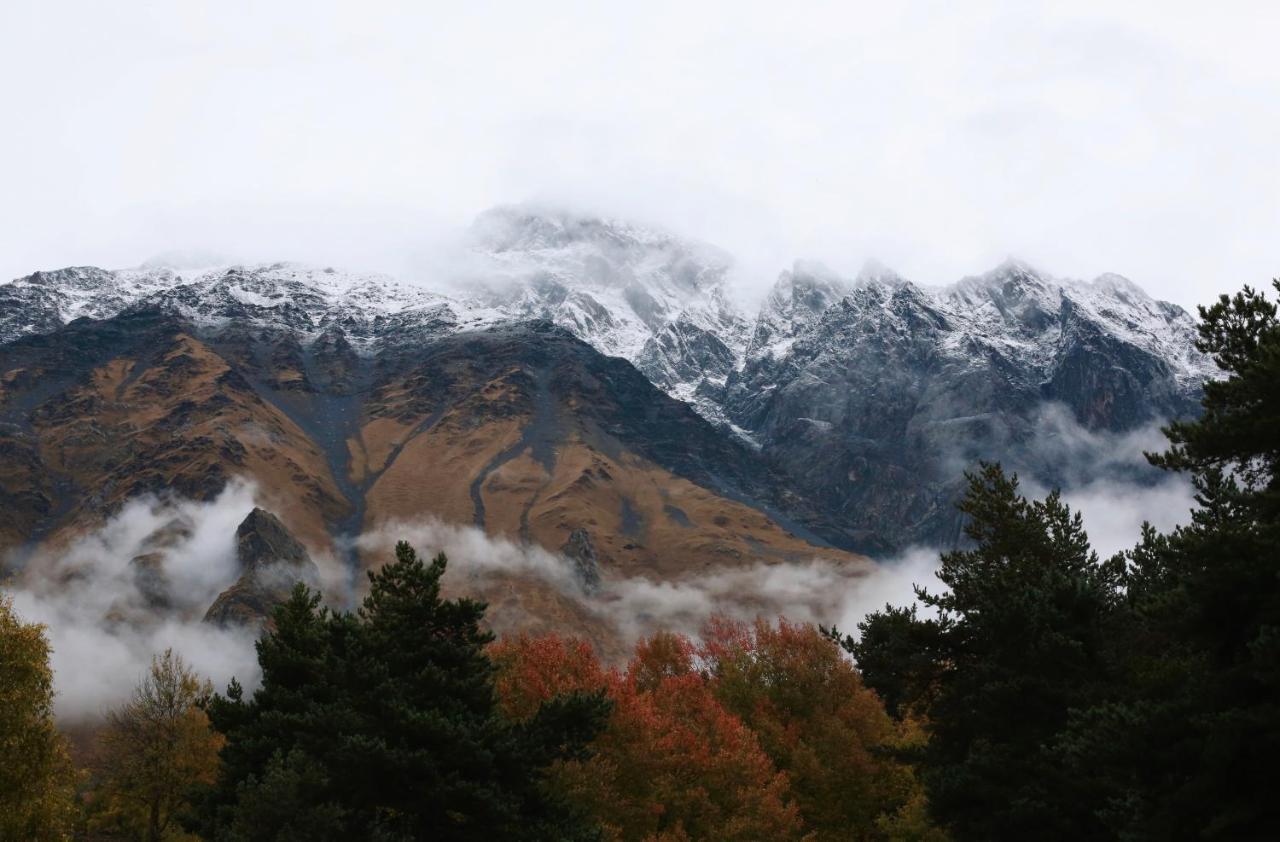 Rooms Hotel Kazbegi Exterior photo The range in autumn