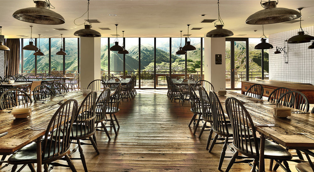 Rooms Hotel Kazbegi Exterior photo The dining room at the 2018 edition of the World Gourmet Summit